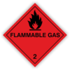 Gefahrzettel Kl. 2.1 "FLAMMABLE GAS"