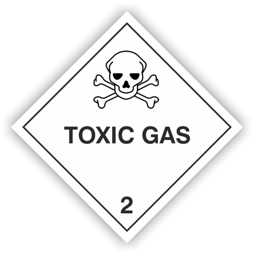 Gefahrzettel Kl. 2.3 "TOXIC GAS"