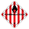 Gefahrzettel Kl. 4.1 "FLAMMABLE SOLID"