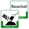 Schild "Bauschutt"