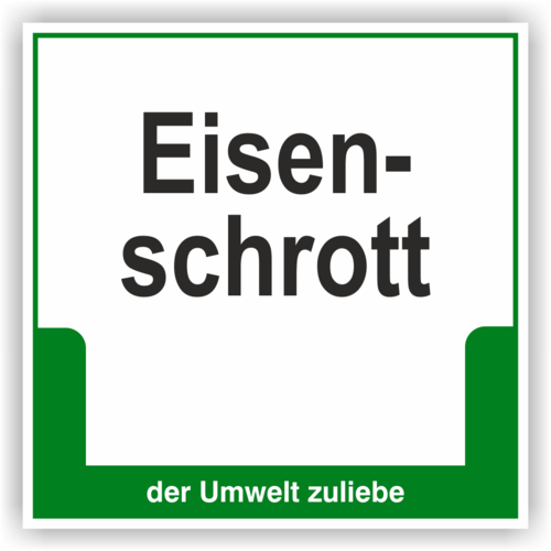 Schild "Eisenschrott"