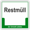 Schild "Restmüll"