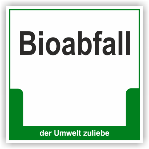 Schild "Bioabfall"