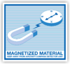 Aufkleber "Magnetized Material"