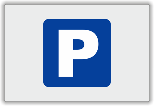 Parkplatzschild "neutral", grau