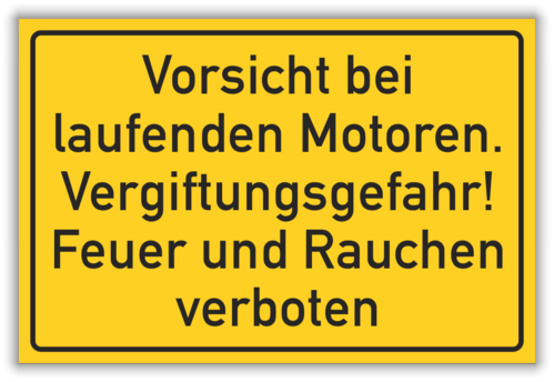 Warnung "laufende Motoren"