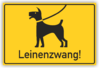 Hinweis: "Leinenzwang!"