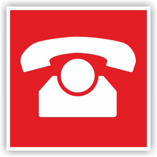 Brandschutzzeichen Nottelefon