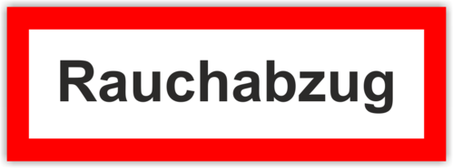Feuerwehrzeichen "Rauchabzug"