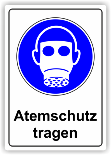 Gebot: Kombi "Atemschutz benutzen"