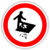 Verbot "Betreten verboten Durchsturzgefahr"