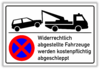 Warnung: "Parkverbot mit Piktogramm"