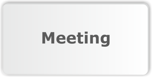 Türschild "Meeting"