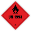 Gefahrzettel Kl. 3 "UN 1993"
