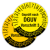 Prüfplaketten nach DGUV Vorschrift 3, 2021 - 2026
