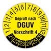 Prüfplaketten Geprüft, DGUV Vorschrift 4, 21 - 26