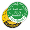 Prüfplaketten nach DGUV Vorschrift 3, 2024 - 2029