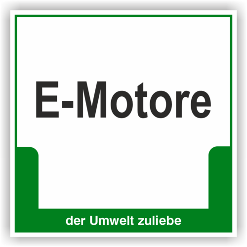 Schild "E-Motore"